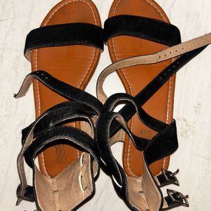 Black Sleek Sandals