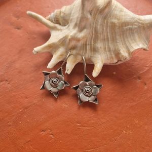 Rosy Hook Earrings Silver Replica