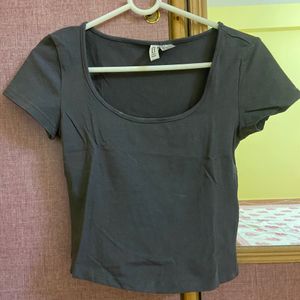 H&M Charcoal Top