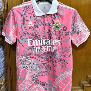 ADIDAS REAL MADRID PINK DRAGON JERSEY SIZE L