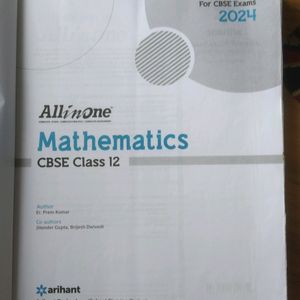 All In One Class 12 Math