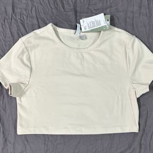 H&M Women Cropped Jersey Top