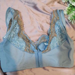 sky blue fancy bra