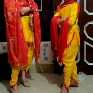 Haldi Dress Mom N Doughter Combo