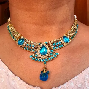 💙4 Piece Wedding Wear Necklace Sahare & Mangtika