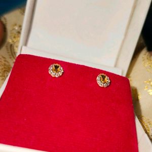 Pure 22ct Gold Earrings For Women/ Girls