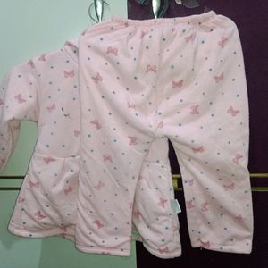 1-2 Yr woonie Baby Girl's Woollen Frock