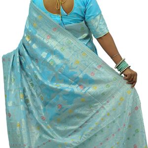 New Banarasi Soft Cotton Linen Saree