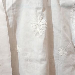 White Chikankari Kurti