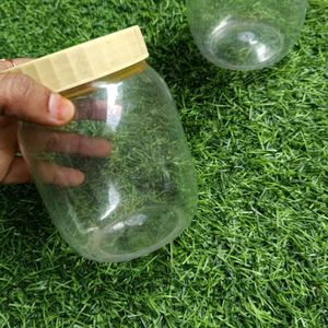 Set Of 3transparent Plastic Containers