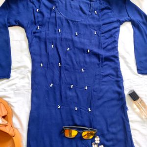 Navy Blue Kurti