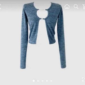 Blue Two Chain Cardigan