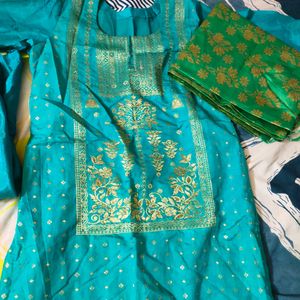 New Silk Suit Set With Heavy Dupatta