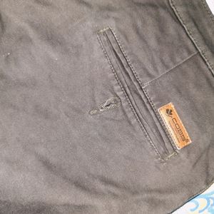 Men's Ankle Length Dark Brown trousers.