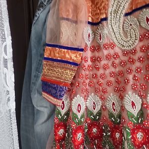 Floor Length Anarkali SUIT With Net Dupatta