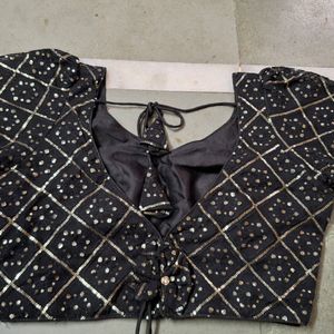 Beautiful Black Sequence Work Blouse