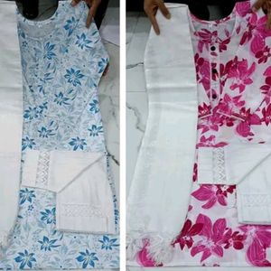 Combo-Printed Pant Kurta Dupatta Set😍🛍️