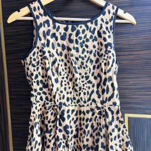 Peplum Leopard Print Top