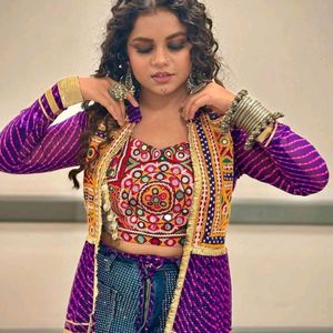 Navratri Special Shrug And Blouse