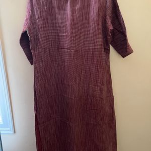 Women Maroon Kurta