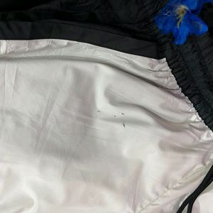 Nike white black logo running/ gym shorts