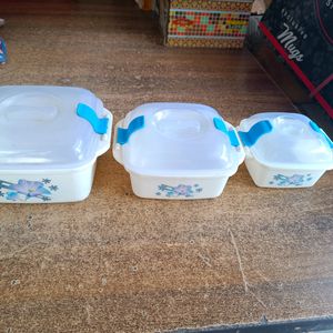 3 Pcs Container Large- Medium- Small💯New Boxes