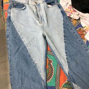 Double / Dual Shade Pull And Bear Denim Trending