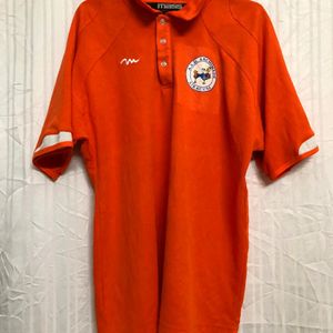 Mass Orange Polo Neck T Shirt