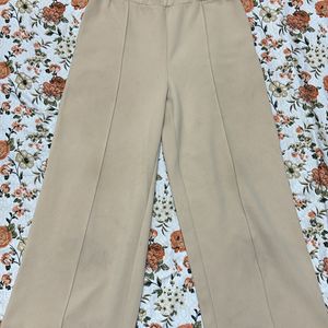 Nude palazzo pants