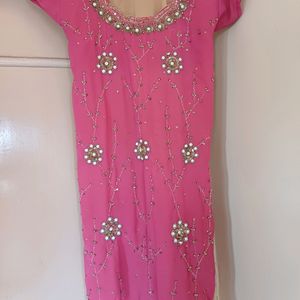 Work Kurta (Pink)