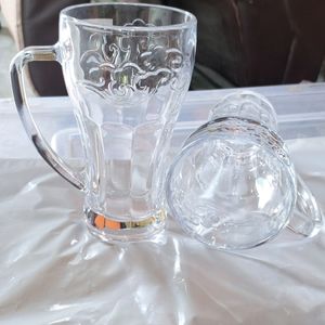 2pc Glass Mugs