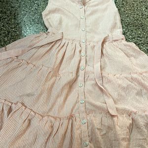 Light Coral Kids Frock For Grabs