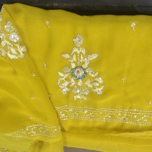 Saree With Stitched Blouse