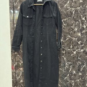 Black Long Denim Jacket