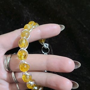 Natural Citrine Stone Bracelet New