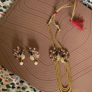 Beautiful Peacock Ethnic Jewellery Set