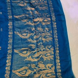 Cotton Blend Pure Gadwal Saree