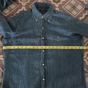 Polo ralph lauren denim shirt small size