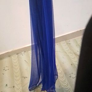 Royal Blue Partywear Gherdaar Gown