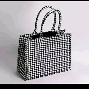 Black And White Chinese Tote Bag