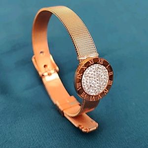 Rose Gold Bracelet Like Watch