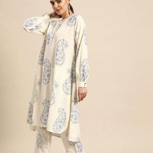 High-Low Kurta With Trousers For Women