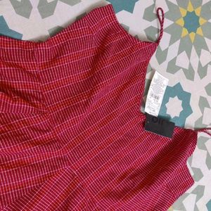 Red XL Peplum Top