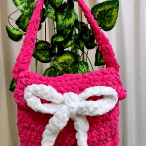 Cute Bow Pink Bag