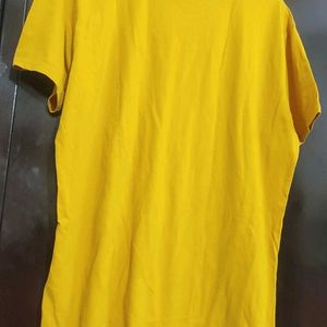 Gold Color T-shirt For Boy & Men 44 Chest