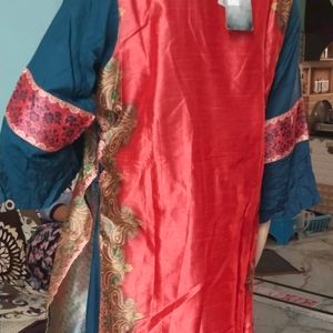 Beautiful Frok Kurti Double Layer With Dupatta