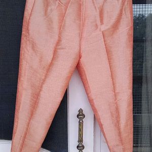 Stitched Coral Pant Suit Without Dupatta