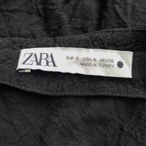 Zara Premium Quality Textured Draped Mini Dress