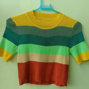 Cute Multi-colored Women's Top