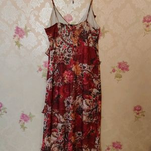 Floral High Low Dress